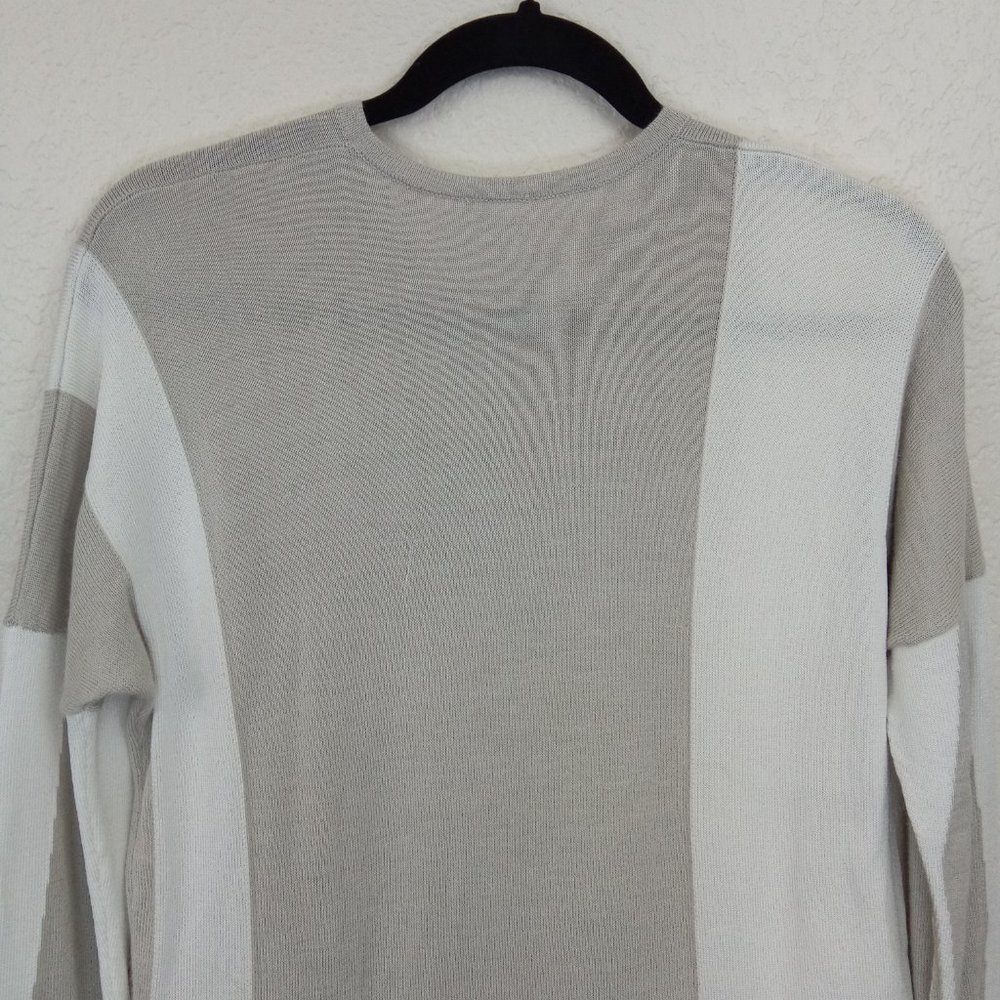 Helmut Lang Color Block Alpaca & Silk Knit Sweater - image 8